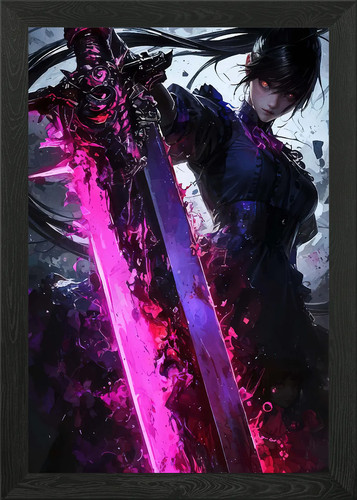 Anime mädchen mit schwert - mit,