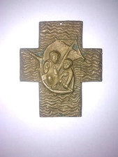 Massives messingkreuz jesus - messingkreuz,