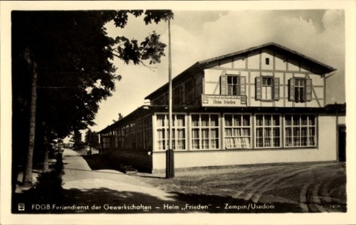 Ostseebad zempin auf - ak,