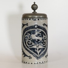 Antik geritzter bierkrug - geritzter,