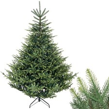 210 cm Künstlicher Weihnachtsbaum Naturgetreuer Tannenbaum mit PE Spritzguss