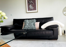 Italienisches Echtledersofa 3 Sitzer aus Büffelleder -verstellbar, Top Zustand