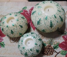 QVC Elambia - 3 LED Echtwachs-Kerzen mit Farbwechsel 5 Std. Timer - Weihnachten