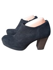 Petra Dieler Damen Stiefelette Gr 40 Schwarz Leder