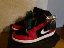 Nike Air Jordan 1 Mid SE Größe 46 Black/Fire Red Christmas Edition DQ8417-006
