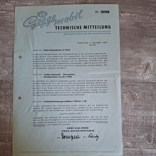 Original technische mitteilung - original,