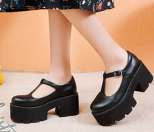 Damen Mary Janes T-Strap