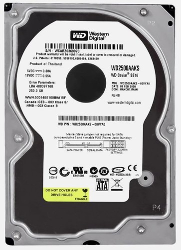 Western digital wd2500aaks - digital,
