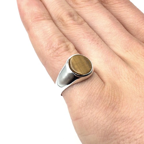 925 silber ring - 925, tigerauge