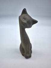Figur Dekofigur Katze Gusseisen Grauguss 16 cm  ms55