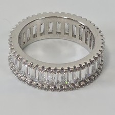 Sterling Silber Größe N CZ