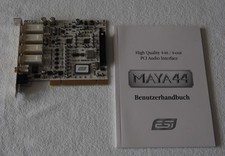 ESI MAYA44 Rev.G PCI Audiokarte 24Bit /96kHz 4-in / 4-out