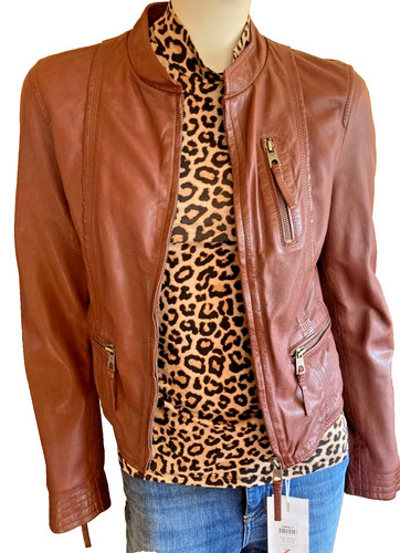 Damen echtlederjacke vero moda - damen,