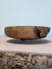 gedrechselte Holzschale Olivenholz  geölt Durchmesser ca23cm&6,5cm hoch Unikat