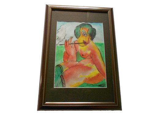 Aquarell signiert ernst - signiert,