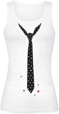 Alkohol & Party Top Damen Krawatte weiß M