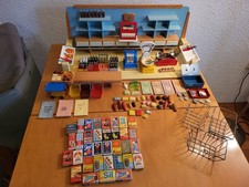 Kaufmannsladen DDR 1970 viel Zubehör Kasse Waage Flaschen Geschenk Kinder