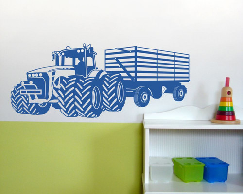 Wandtattoo großer traktor mit - großer,