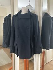 neuw. schwarze Jacke Kurz Mantel Caban Wolle TARA JARMON Gr. 40/42 (frz.44)