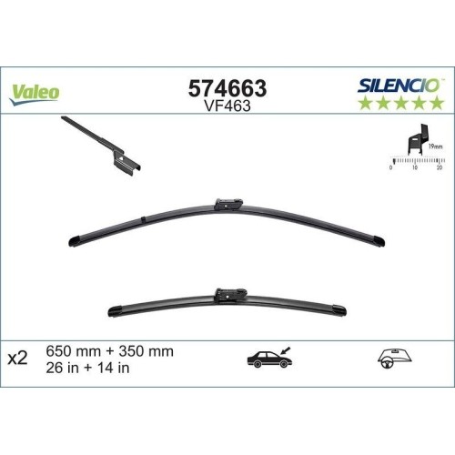 Wischblatt valeo 574663 - valeo,