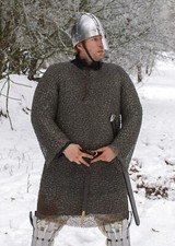 Kettenhemd, Hauberk, Aluminium vernietet, ID 8 mm