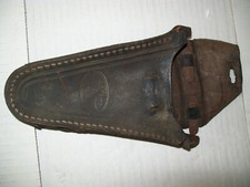 Alte Fahrrad-Werkzeugtasche Fledermaus  aus Leder