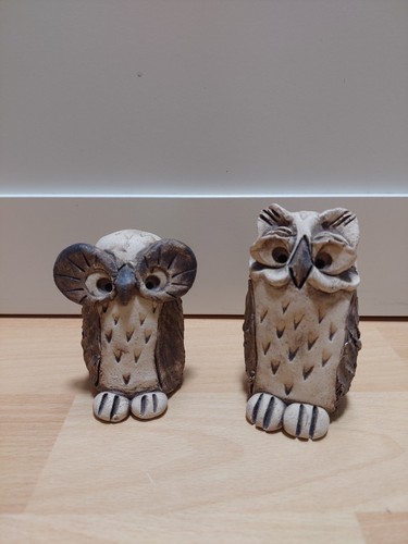 Eulen set tonfiguren - set,, tonfiguren/