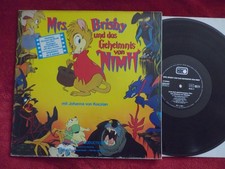 Mrs. Brisby und das Geheimnis von Nimh    klasse Disneyland  LP mit Buch