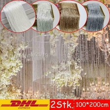 2stk Türvorhang Fadengardine