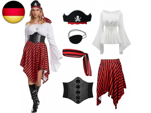 Piratenkostüm damen stück - piratenkostüm, damen-6