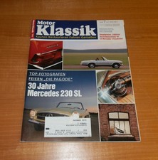 Motor Klassik 7/1993, 30 Jahre Mercedes 230 SL Pagode.