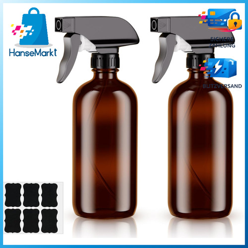 Sprühflasche 500ml braunglas - 500ml,
