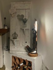 Handgefertigte Treibholzlampe