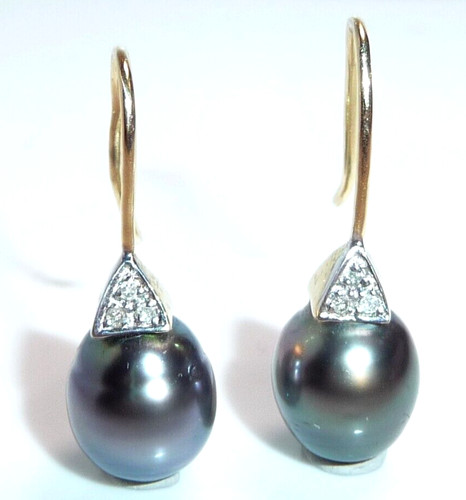 Earrings 585 gold 06ct - earrings,