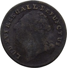 Rechenpfennig Reich  Ludwig XVI.,  Bronze 24 mm/ 3,6 g  Original  #Q381