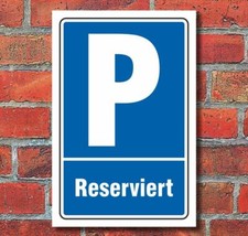 Schild parkplatz reserviert - schild,