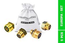 Euro-Set Entnahme Adapter für EU Gasflasche an deutsche Druckregler Gasregler