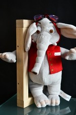 Alte Werbefigur gr  Elefant primacom pyur  Werbung rarität Primafant Brille