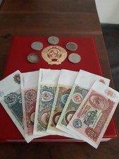 Lot 001 Banknoten Münzen Russland UDSSR 1.10.50.100.200.500.1000 Rubel