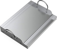 Onlyfire BBQ Edelstahl Plancha Grillplatte für Grill Gasgrill 58.4x40.6cm