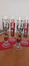 RITZENHOFF 4 x  Bierglas Pilsglas/ Tulpen Sammlergläser ,Veronique Jacquart s.g.