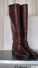 Gabor, Sportlicher Stiefel (Reiterstiefel), Glattleder, Braun, Gr.41, Weitschaft