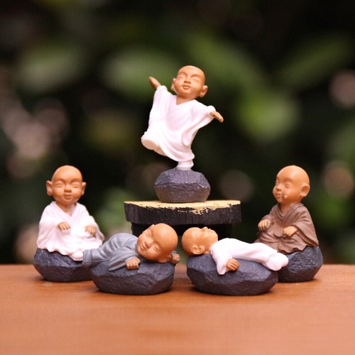 Set mini mönch buddha - set,