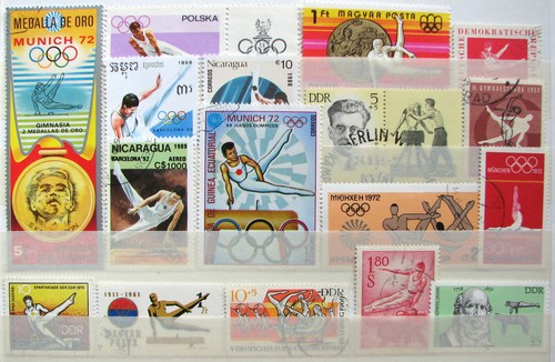 Briefmarken motiv turnen am - turnen,