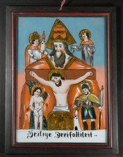 Hinterglasbild Heilige