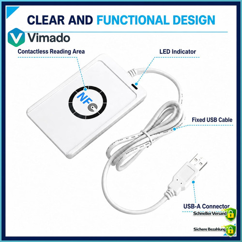 Nfc lesegerät usb rfid reader - rfid,