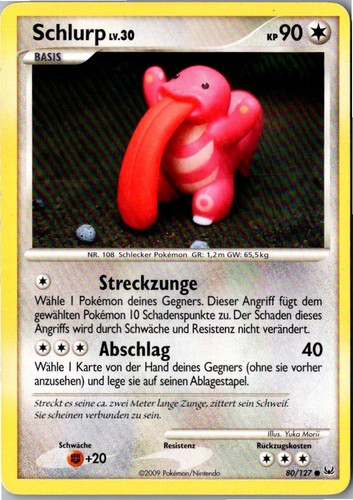 Pokemon schlurp 127 - schlurp, platin