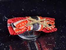 Knopfloch Dekoration 2er Ostmedaille Winterschlacht im Osten KVK mit Schwertern