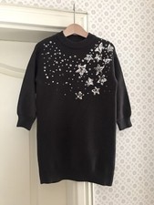 Next Kleid Strickkleid 104 Mädchen Pailletten Stern Neuwertig Weihnachten Strick
