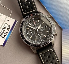 SEIKO Solar Chronograph V172-0AC0 "Flightmaster" Alarm Armbanduhr